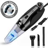 Car-Vacuum Car Accessories Handheld-Vacuum Cleaner - KUTIME 7500PA Powerful Suction Vacuum Cleaner with LED Light/Compass, Wet/Dry Vacuum Car Cleaner Portable Vacuum Cleaner with 16.4ft Power Cord