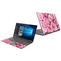 Mightyskins Skin Compatible with Lenovo Yoga 730 13" (2018) - Pink Roses | Protective, Durable, and Unique Vinyl Decal Wrap Cover | Easy to Apply, Remove, and Change Styles | Made in The USA