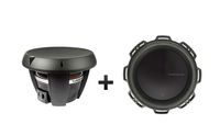 Two Rockford Fosgate T1D2-12 12" Power T1 2-Ohm DVC Subwoofers
