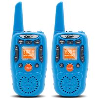 Eoncore T358 Walkie Talkies for Kids Two Ways Radio Toy Long Range 22 Channels 10 Call Tone Build-in Flashlight Blue