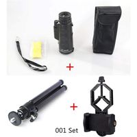 Universal 40x60 Zoom Telescope Lenses Stand Adapter with Tripod Holder Mobile Phone Lens Kit,001 Set