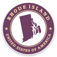 2 x 20cm/200mm Rhode Island USA Vinyl Sticker Decal Laptop Car Travel Luggage Label Tag #9445