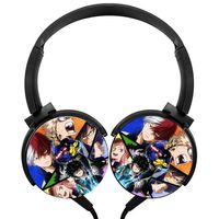 My Hero Friends Academ-ia Headphones Noise Cancelling Lightweight Adjustable Headsets for Kids Men Women