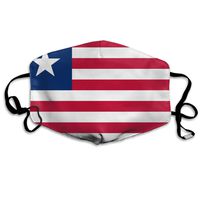 NUNOFOG Flag of Liberia Unisex Safety Masks Washable and Reusable Cleaning Gardening Dust Respirator Mouth Masks for Men Women One Size