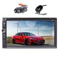 Front & Backup Camera included! EinCar Android 6.0 Quad Core Car Stereo Radio Receiver with GPS Navigation Double Din 6.95'' Touch Screen Car DVD CD Player Support AM/FM Autoradio/Bluetooth/Mirror-lin