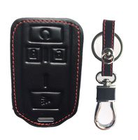 KAWIHEN Leather Smart Remote Key Fob Case Holder Cover for M3N-32337100 22881480 Chevrolet Colorado Silverado 1500 2500 HD 3500 HD GMC Canyon Sierra 1500 2500 HD 3500 HD
