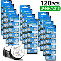 NestEcho 120 Pack Tianqiu LR44 AG13 303 SR44 357 Button Battery Alkaline 1.5 Volt