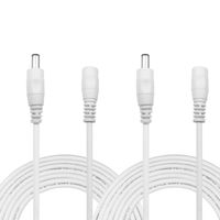 Kabenjee 2X 3m/9.8ft DC Power Adaptor Extension Cable,5.5mm x 2.1mm DC Extension Connector Cable for LED Strips-CCTV Security Cameras-Car,Monitors-IP Camera Dvr Standalone,AHD Security Camera Systems