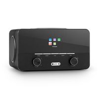 auna Connect 150 Black • 2.1 Internet Radio • Wi-Fi Music Player • MP3 USB Port • AUX • Remote Control • Black