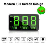 VJOYCAR C80 Hud Head Up Display Digital GPS Speedometer for Cars, 4.5inch Large Screen, with Odometer Overspeed Alarm Fatigue Alert, Universal for All Vehicles Truck Car