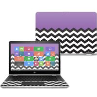 Mightyskins Skin Compatible with Hp Pavilion X360 14" (2017) - Purple Chevron | Protective, Durable, and Unique Vinyl Decal Wrap Cover | Easy to Apply, Remove, and Change Styles | Made in The USA