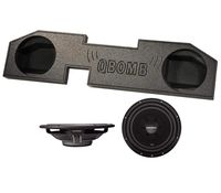 (2) ROCKFORD FOSGATE R2SD4-12 12" 1000W Subwoofers + Dodge Ram Quad Cab Sub Box