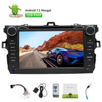 Android 7.1 Car Stereo for Toyota Corolla (Support Year 2007-2013) Octa-core in Dash Car DVD Player GPS Navigation Bluetooth HD Touchscreen Radio Support WiFi 4G Mirror Link OBD2 SWC