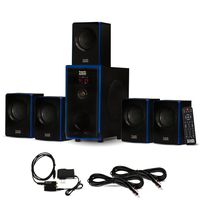 Acoustic Audio AA5102 Bluetooth 5.1 Speaker System with Optical Input and 2 Extension Cables