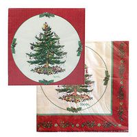 Spode Christmas Tree Luncheon & Cocktail Napkin Set, Set of 80 (40 of each size)