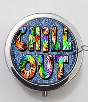 BlackKey Chill Out Chillout 3-Compartment Decorative Pocket Gift Box Case Organizer for Pill, Color 1 -1065