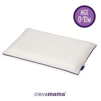 ClevaMama ClevaFoam Baby Pillow - Breathable Infant Pillow to Prevent Flat Head Syndrome 0-12 month