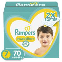 Diapers Size 7, 70 Count - Pampers Swaddlers Disposable Baby Diapers, Enormous Pack