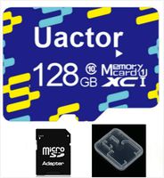 Uactor 128GB Micro SD Card - C10, V30, 4K UHD, UHS-I U3, High Speed Ultra Micro SDXC Memory Card with Adapter & Storage Box (128G U3)