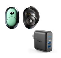 Skullcandy Push True Wireless Bluetooth Earbuds Bundle with 2-Port USB Wall Charger - Psycho Tropical