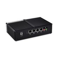 QOTOM Q335G4 with Intel Core i3 5005u Processor Dual core 2.0 GHz,8G RAM 64G SSD,4 ethernet LAN Fanless Mini PC Support OPNsense Linux