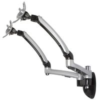 Cotytech MW-GSDA Dual Apple Wall Mount Spring Arm - Silver