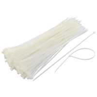 TrendBox 2000 (Size: 3x80mm/3 inches) White Self-Locking Nylon Plastic Cable Cord Zip Ties Wrap Fasten Wire Durable Indoor Outdoor Travel Home Corrosion Resistance