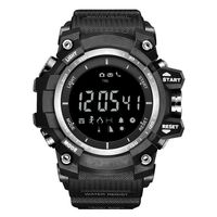 Men's Outdoor Sports Bluetooth Watch with Temperature Barometer Altimeter UV Monitor Digital Smart Watches with Call Message Reminder for Android iOS Phone (Silver Black)