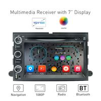 MCWAUTO Car Radio DVD Player for Ford F150/F350/Mustang/Edge/Explorer 2 Din Car GPS Navigation Radio Receiver Support SWC/DVR/OBD2 with Free Rear Camera