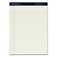 TOPS Recycled Docket Diamond Legal Rule Ivory Pads, 8-1/2x11-3/4, 2 50-Sheet Pads/Pack (63976)
