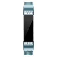 QusFy Metal Bands Compatible with Fitbit Alta/Alta HR/Ace, Stainless Steel Metal Replacement Accessories Small with Diamond Dressy Design for Women Men, Silver, Black, Rose Gold, Colorful, Champagne