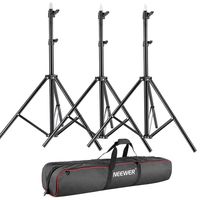 Neewer 3 Pieces 75"/6 Feet/190CM Photography Light Stands Kit with 31"/80cm Light Stand Bag for Reflectors, Softboxes, Lights, Umbrellas, Backgrounds
