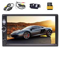 Double Din Car Stereo, Eincar 7 Inch HD 1080P Touch Screen in Dash Car Radio, MP5 Player Support GPS Navigation Revering Images/Bluetooth/FM/USB/TF/Remoter Control/Delicate Colorful Buttons + Backup