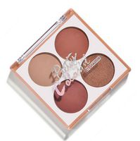 Pearl Eyeshadow Palette Makeup, NOMSOCR 4 Colors Glitter Shimmer Long Lasting Powder Matte Eye Shadow Pallete Waterproof Warm Cosmetic (B)