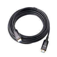 DTECH 10m Fiber Optic HDMI Cable with 4K 30Hz and 1080p 60Hz HD Video 3D ARC HDCP CEC High Speed Supported (32 Feet, Black)