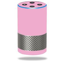 MightySkins Skin Compatible with Amazon Echo (2ND Gen) - Solid Pink | Protective, Durable, and Unique Vinyl Decal Wrap Cover | Easy to Apply, Remove, and Change Styles | Made in The USA