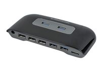 Monoprice 7-Port USB 3.0 Combo HUB (3.0 x 4 2.0 x 3) with AC Adapter, 12V/2.5A (109956)
