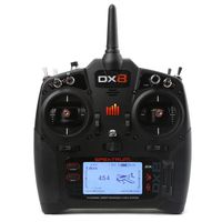 Spektrum DX8 Transmitter Only: 8-Channel 2.4GHz DSMX RC Radio Gen 2 Mode 2 (Receiver Not Included), SPMR8000