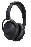 TRAKK TR519 AIRR Over-The-Ear Noise Cancelling Black Sports Stereo Wireless Bluetooth Headphones Beats with Built-in Mic for Smartphones, PCs and Tablets, 15 Hours Playtime, Includes Hard Travel Case