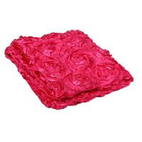 Newborn Boy Girl Fashion Newborn Baby Photography Props Boy Girl 3D Rose Flower Backdrop Blanket Rug (Rose red)