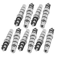 uxcell 10pcs 3.5mm x 4.5mm x 24mm 4 Pole Male Headphone Soldering Jack Silver Tone