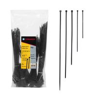 Cirmaker 500 Pcs Black Nylon Cable Zip Ties, Heavy Duty Cable Ties, Durable Self Locking Zip Ties 4/6/8/10/12 Inch for Home Office Garage Workshop