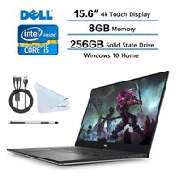 Dell XPS 15.6 4K Touchsreen Laptop, Intel i5-7300HQ, 8GB RAM 256GB SSD, Nvidia GeForce GTX 1050 Graphics W/ 4GB GDDR5 VRAM, Win 10 W/ Hesvap Stylus Pen, 3in1 Cable