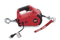 WARN 885000 PullzAll Corded 120V AC Portable Electric Winch with Steel Cable: 1/2 Ton (1,000 lb) Lifting/Pulling Capacity