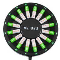 Mr.Batt NiMH Rechargeable AA Batteries (16 Pack) with AA AAA Battery Charger for NiMH NiCD Rechargeable Batteries