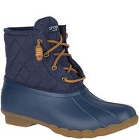 Sperry Top-Sider Saltwater Quilted Duck Boot Women 7.5 Navy