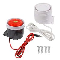 tatoko Electronic Buzzer Continuous Sound Decibel Piezo Buzzer IC Alarm Speaker 120db DC12V 2Pcs