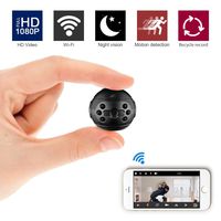 ZXWDDP Mini Spy Camera Wireless Hidden 1080P Portable Security Mini WiFi Camera with Infrared Night Vision Motion Detection Function is Suitable for Home/Office/Store/Car Security Monitoring