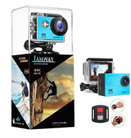 4K Action camera,Full HD waterproof DV Camcorde, 2.0 Inch LCD 170° Wide Angle WiFi Sports Cam with Remote and Mounting Accessories Kit