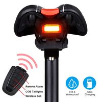 G Keni Bike Tail Light Rechargeable, Anti-Theft Alarm, Warning Electric Horn, Bike Finder with Remote, Electric Mountain Bike Accessories